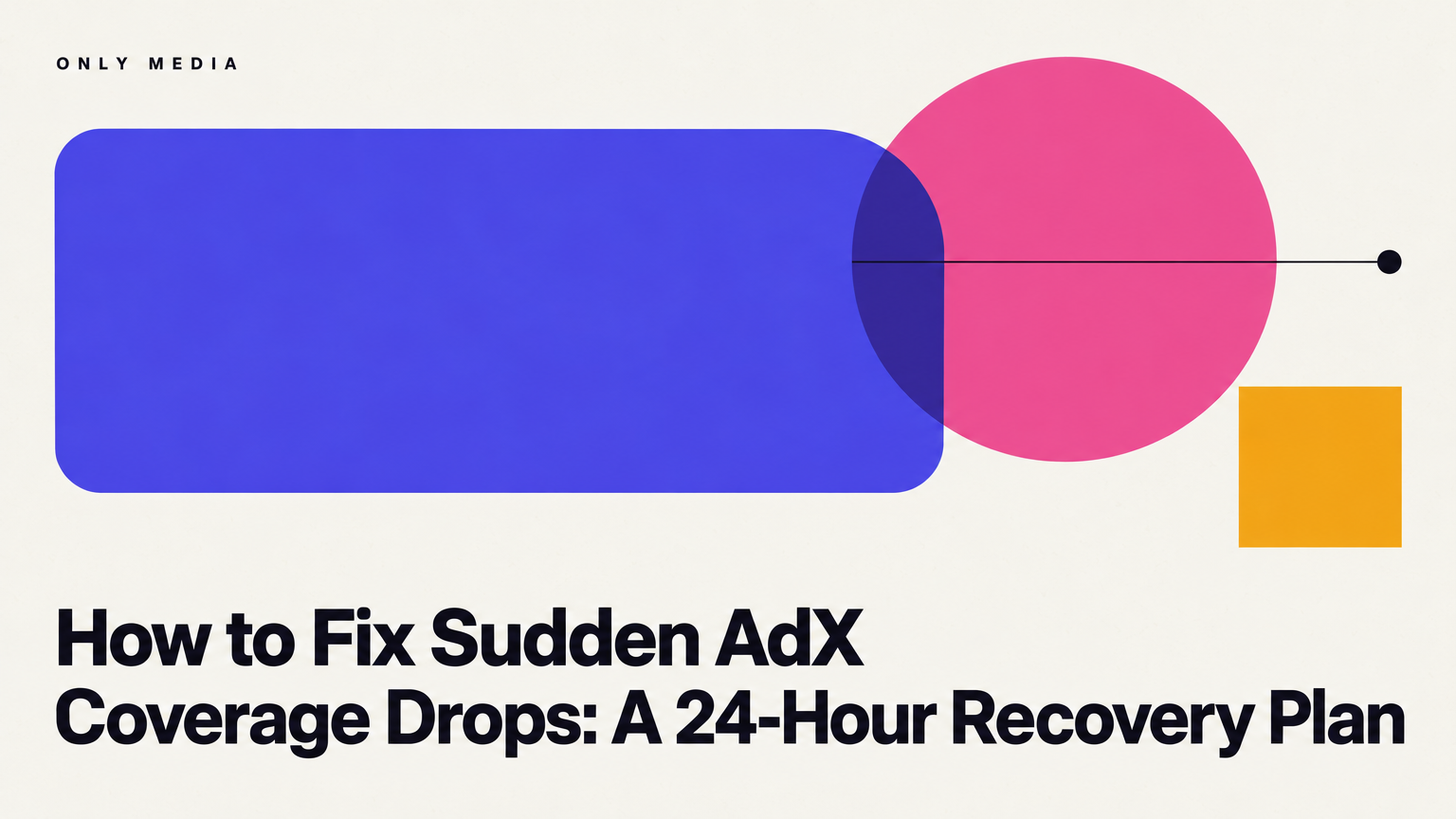 How to Fix Sudden AdX Coverage Drops: A 24-Hour Recovery Plan